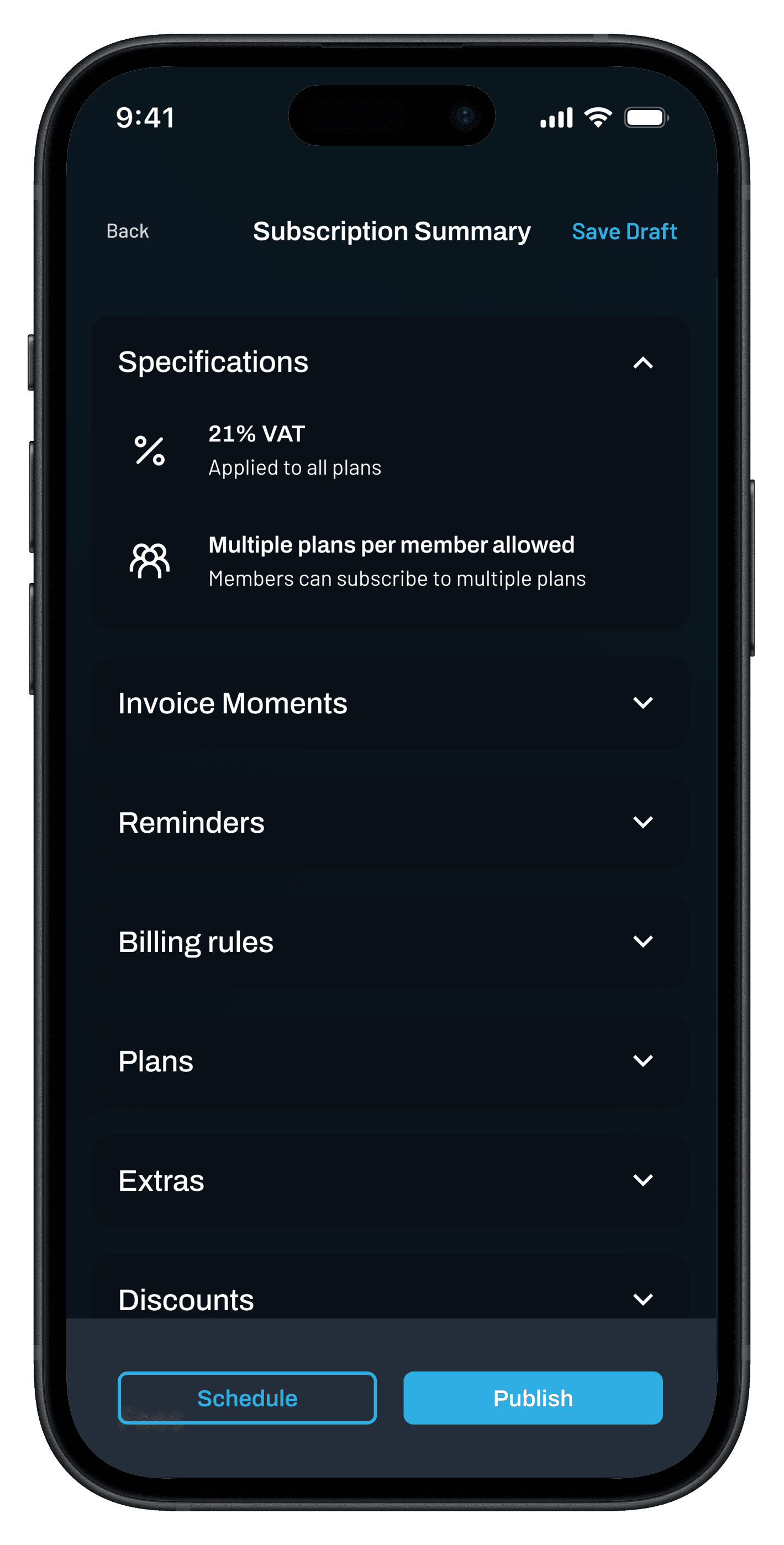 With Tjecko, you can create a subscription in no time! Registration fees, age discounts, and much more!