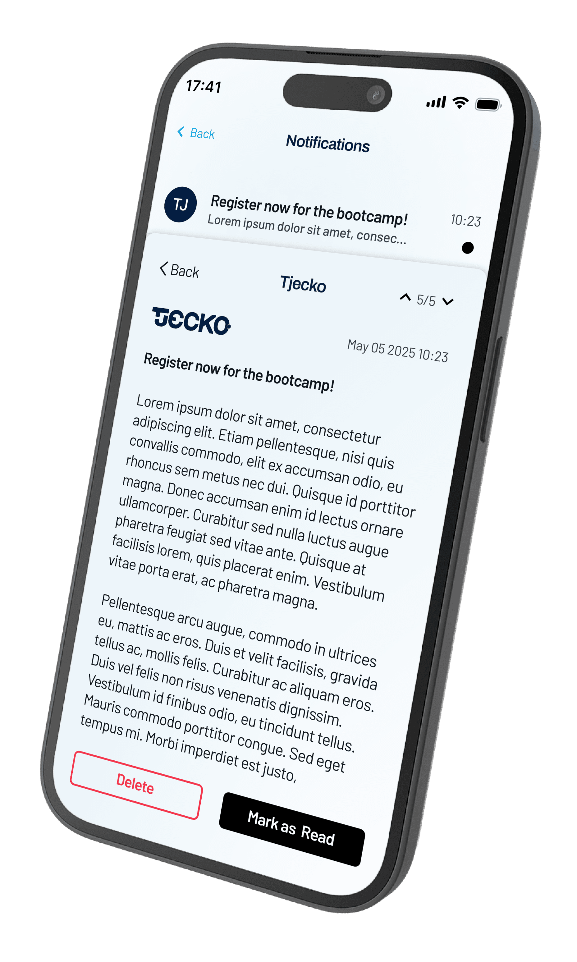 With Tjecko, you maintain clear communication with your members at a central point!