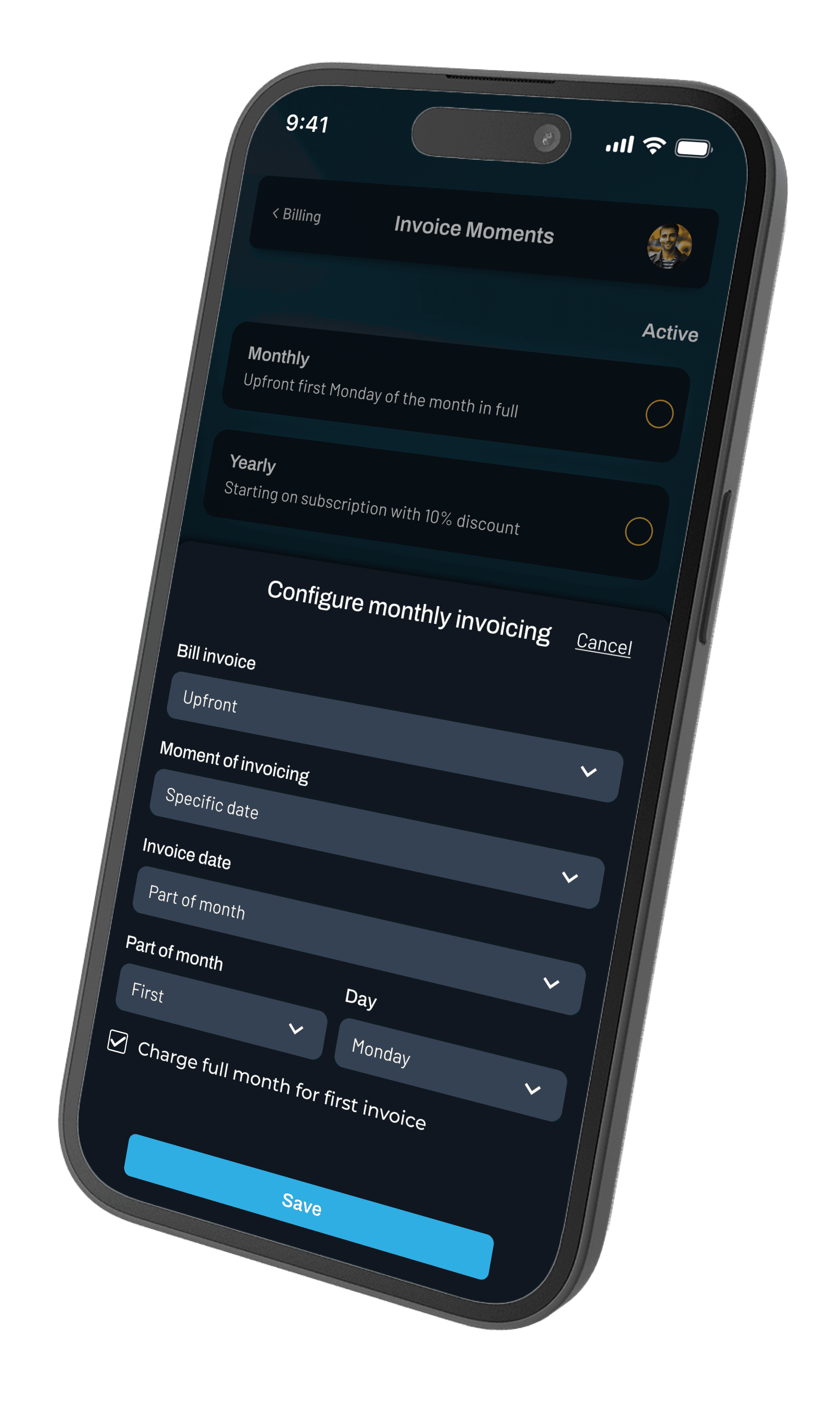 With Tjecko you can determine when invoices are sent in an instant!