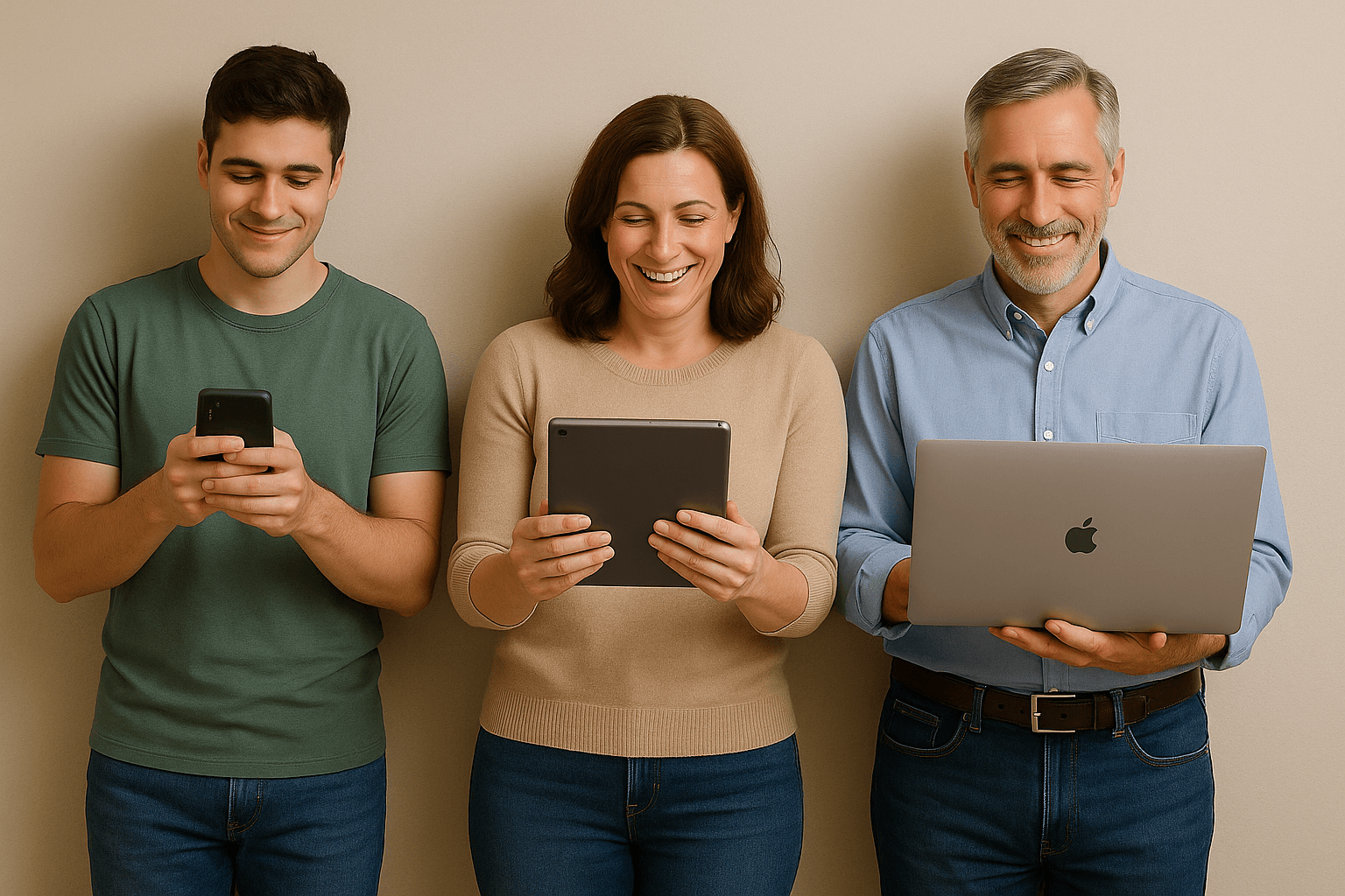 Tjecko-ervaring op mobiel, tablet en desktop verkrijgbaar via web, ios en Android