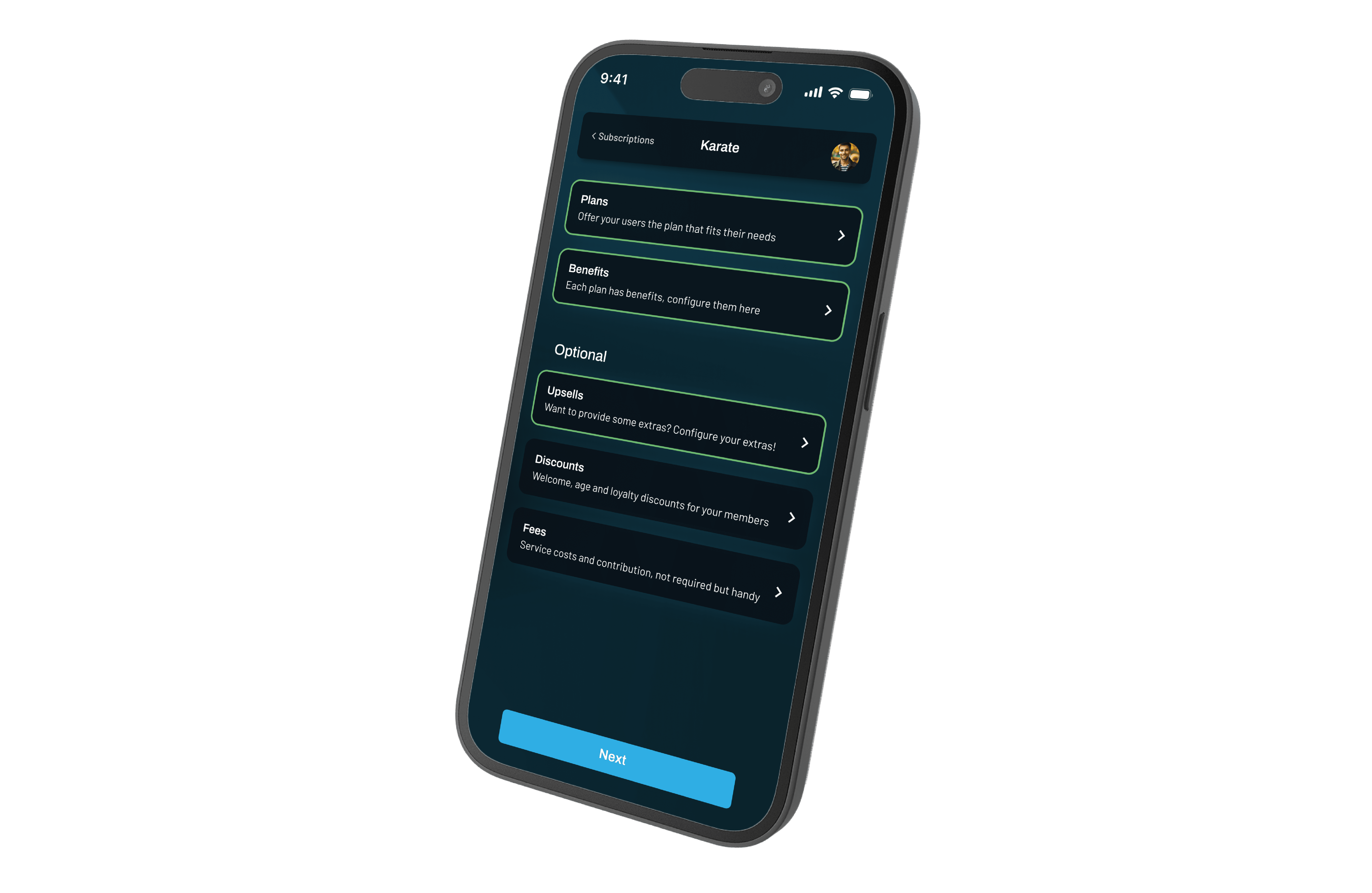 Tjecko mobiele app met verschillende abonnementsopties voor uw bedrijf
