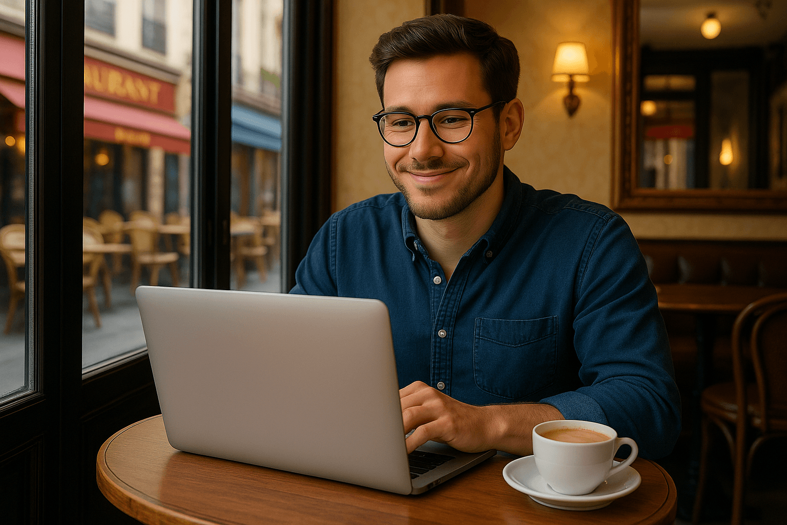 User editing a blog post with text and images on a simple platform.